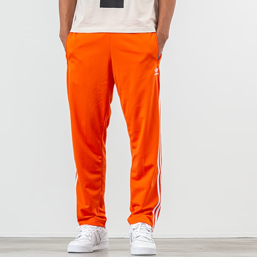 RARE ADIDAS ORIGINALS FIREBIRD TRACK PANTS SIZE M #ED7015 ORANGE